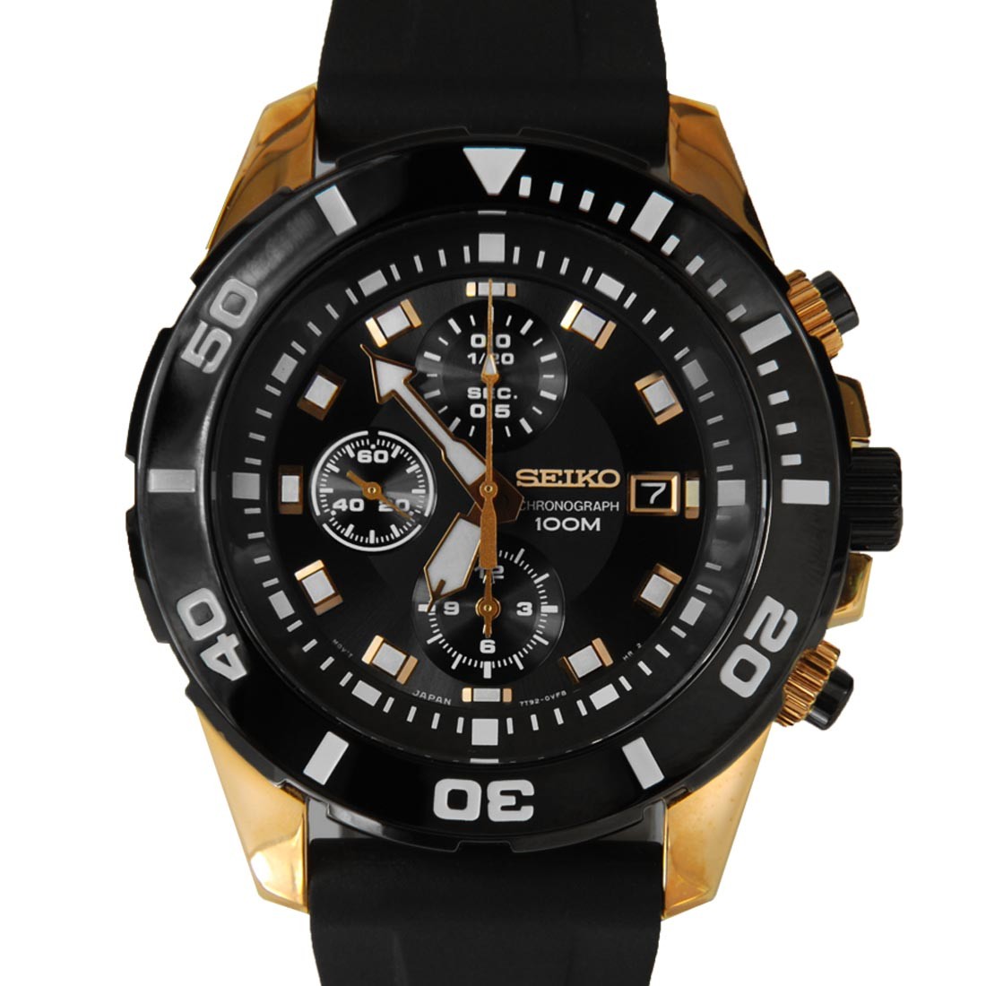 Seiko นาฬิกาข้อมือผู้ชาย สายเรซิ่น รุ่น SNDE04P1 - Black