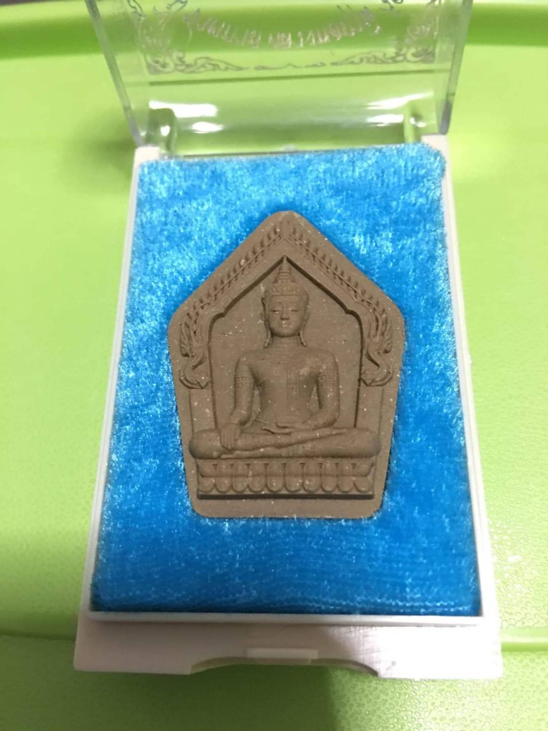 พระขุนแผน เกราะเพรช เนื้อผง หลัง ยันต์เกาะเพรช ฝั่งตะกรุดเนื้อนาก (ตะกรุดนาก ช่วย ล้างอาถรรพ์) #รับประกันแท้ - หลวงพ่อเล็ก วัดท่าขนุน