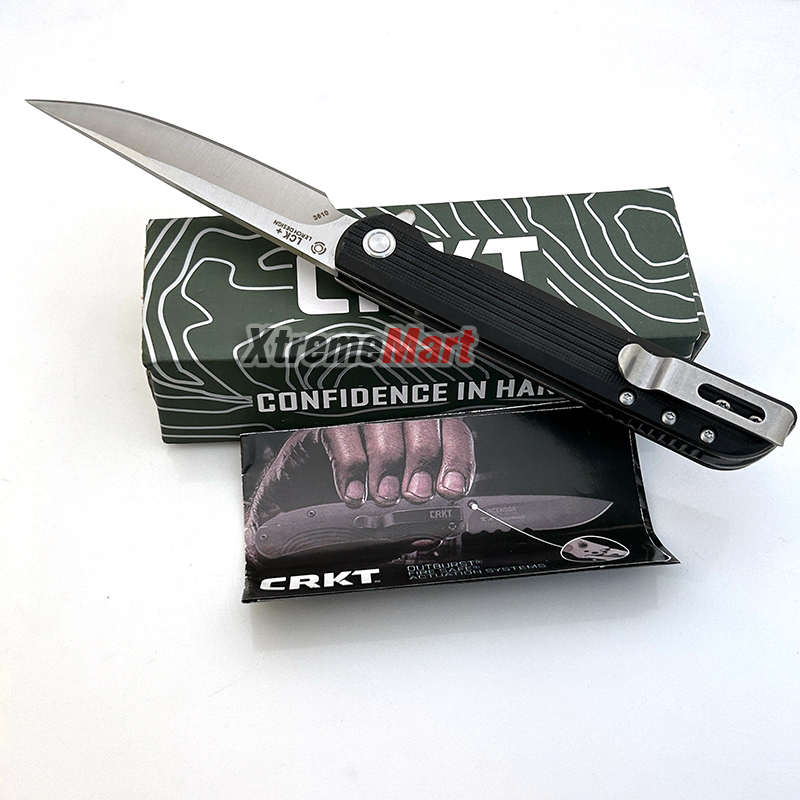 มีดพับ CRKT รุ่น 3810 Plain Blade Folding Pocket Knife ด้ามสีดำ (เล่มละ)