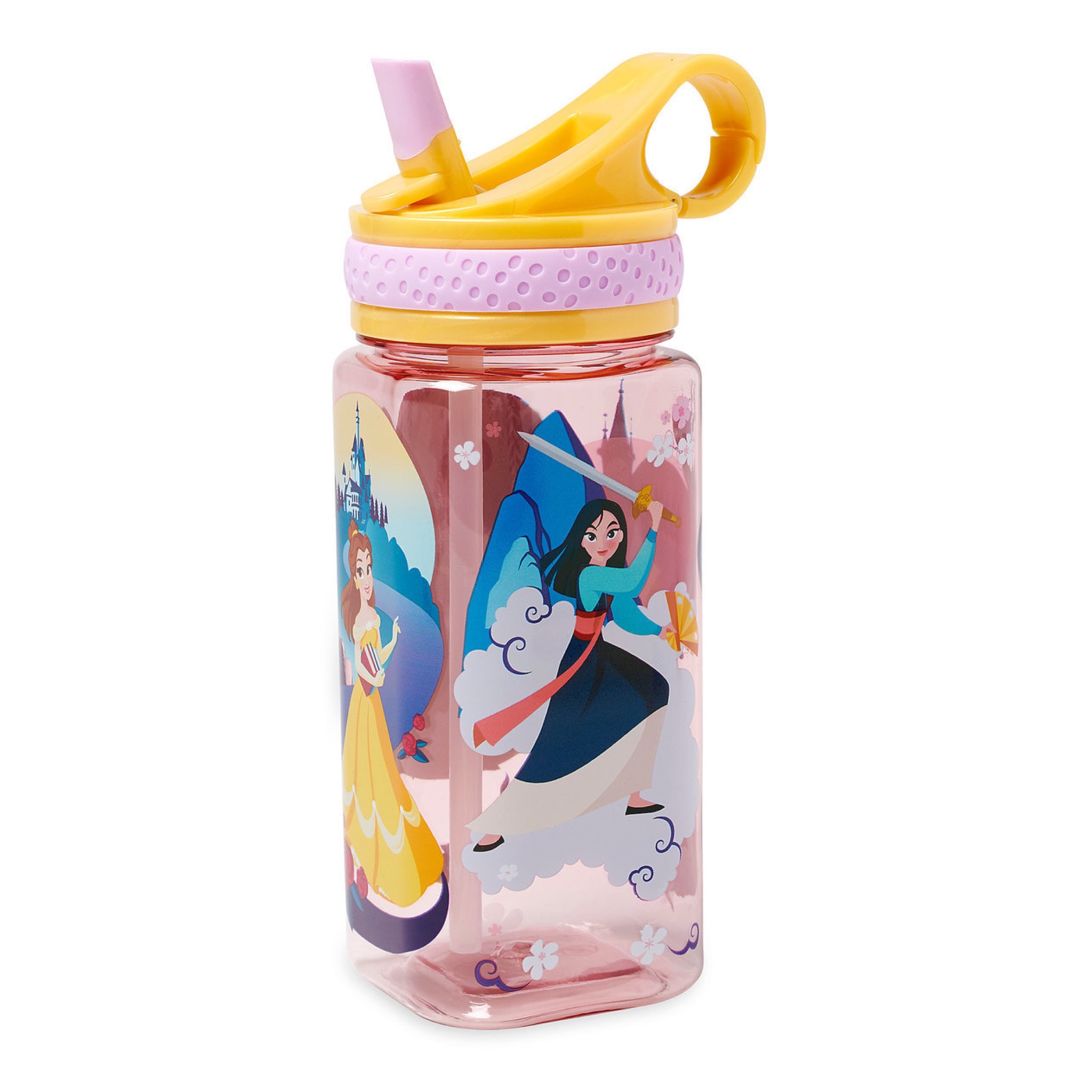 กระติกน้ำแบบหลอดดื่มสำหรับเด็ก Disney Water Bottle with Built-In Straw (Disney Princess)