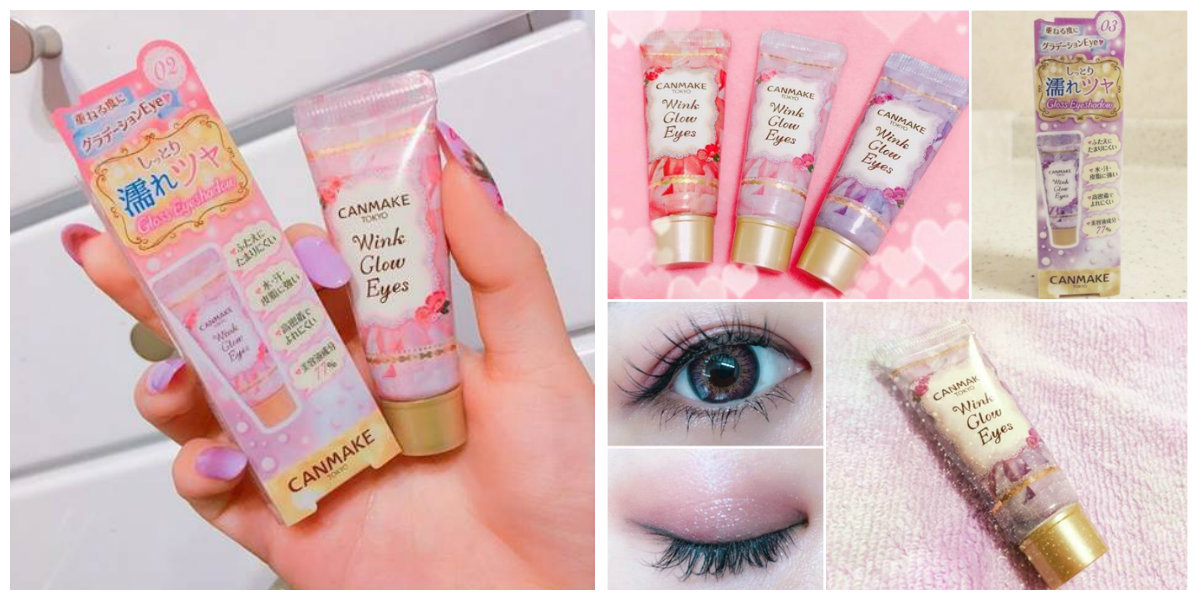 (#02) Canmake Wink Glow Eyes 8mL #02 Sakura Mauve อายชาโดว์น้ำผึ้ง เนื้อครีม เพิ่มความชุ่มชื่นที่เปลือกตา โกลว์ๆ ฉ่ำวาวสวย ให้ประกายสดใสดูดวงตาวิ้งๆ ตามชื่อเลยค่ะ