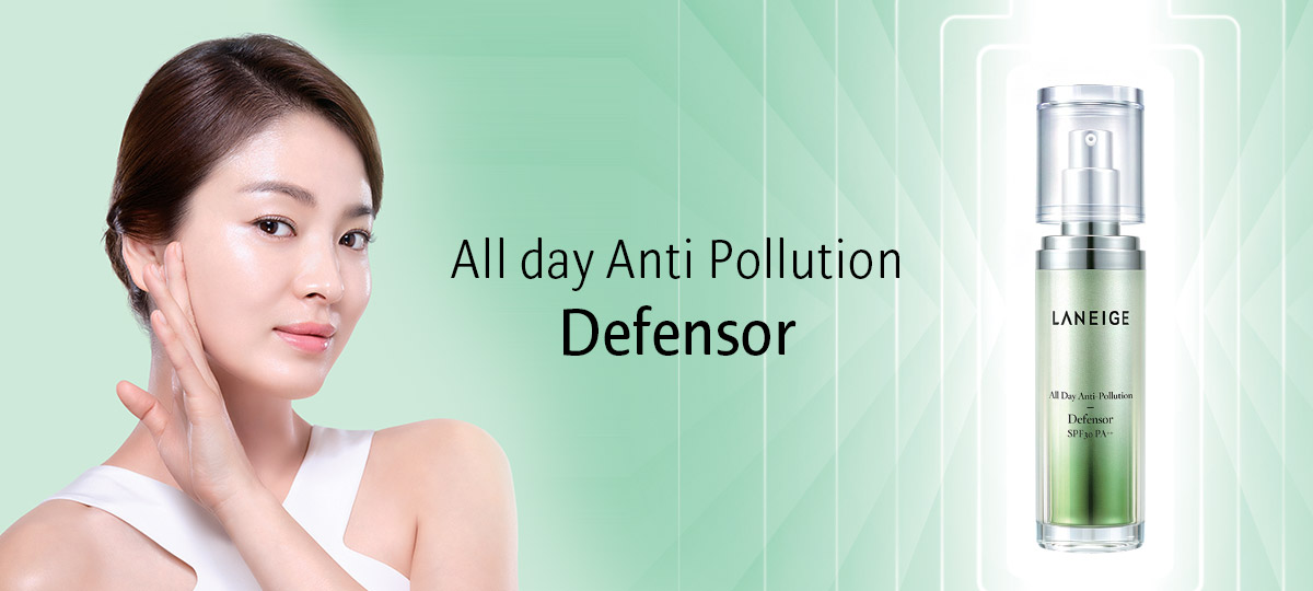 (Tester) Laneige All day Anti Pollution Defensor 10mL ผลิตภัณฑ์ปกป้องผิวจากแสงแดด ฝุ่นควัน และมลภาวะ ด้วยเทคโนโลยี DUST BLOCK™