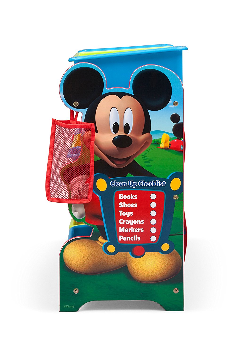 ชั้นเก็บของไม้พร้อมกระบะพลาสติก Delta Children Plastic 9 Bin Organizer (Disney Mickey Mouse)