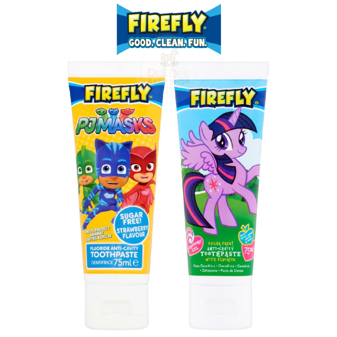 ยาสีฟันผสมฟลูออไรด์สำหรับเด็ก FireFly PJ Masks Fluoride Anti-Cavity Toothpaste