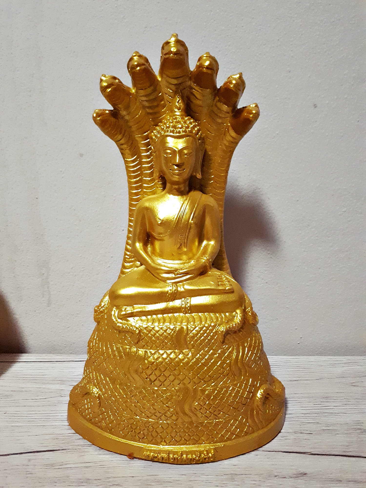 หลวงพ่อเจ็ดกษัตริย์ เนื้อเรซิ่น ลงสีทอง (ขนาดบูชา หน้าตัก 5 นิ้ว)
