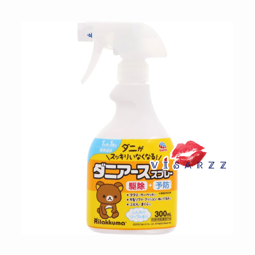 Rilakkuma Dani Earth 300mL สเปรย์กำจัดไรฝุ่น ป้องกันเห็บหมัด ไอ่เท่มขายดีตั้งแต่ปี 2013 เหมาะกับบ้านที่มีคนเป็นผู้แพ้ แพ้ไรฝุ่น หรือมีสัตว์เลี้ยงในบ้านค่ะ ฉีดได้หมดทั้งเสื่อ พรม ตุ๊กตา เครื่องนอน