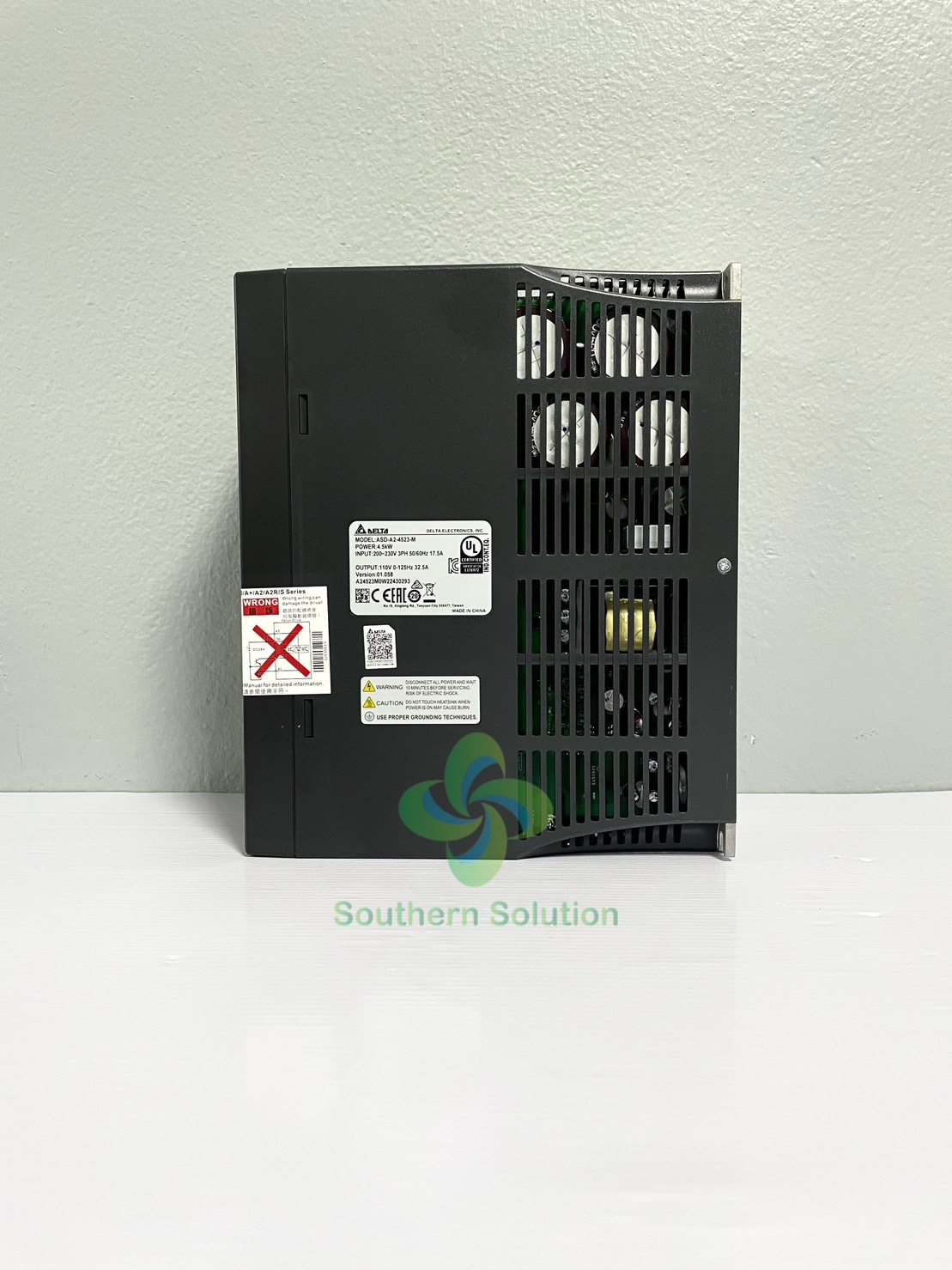 Delta AC Servo Drive ASDA-A2 Series Model:ASD-A2-4523-M 4.5KW 220V 3-phase