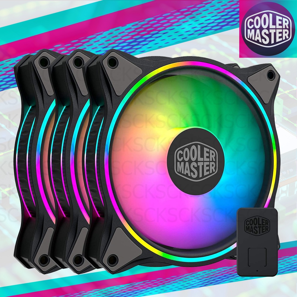 FAN Cooler Master MasterFan MF120 Halo MF120 Halo 2 Duo-Ring ARGB Lighting 120mm #coolermaster