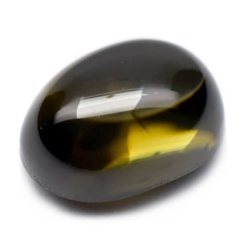 Natural Zircon พลอยเพทาย รูปไข่หลังเบี้ย น้ำหนัก 2.76 กะรัต สีเขียว (ของจริงสีสวยกว่าในรูป) เนื้อใสไม่มีตำหนิ