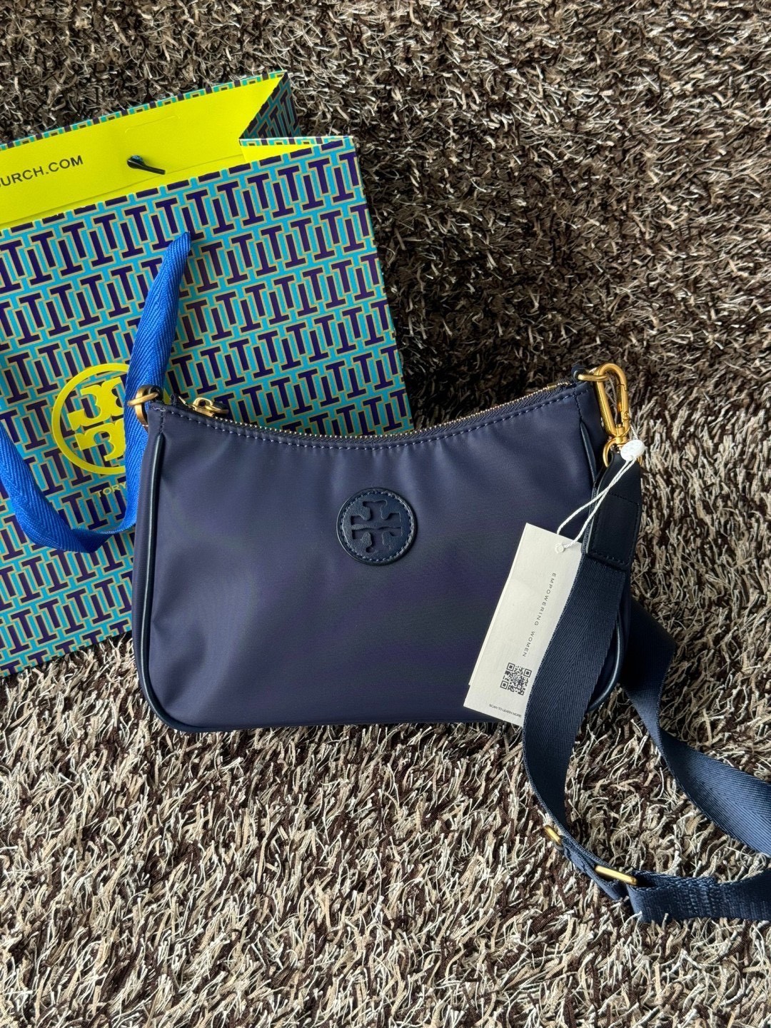 Tory burch nylon web mini hobo (แอดไลน์ก่อนสั่งซื้อ)