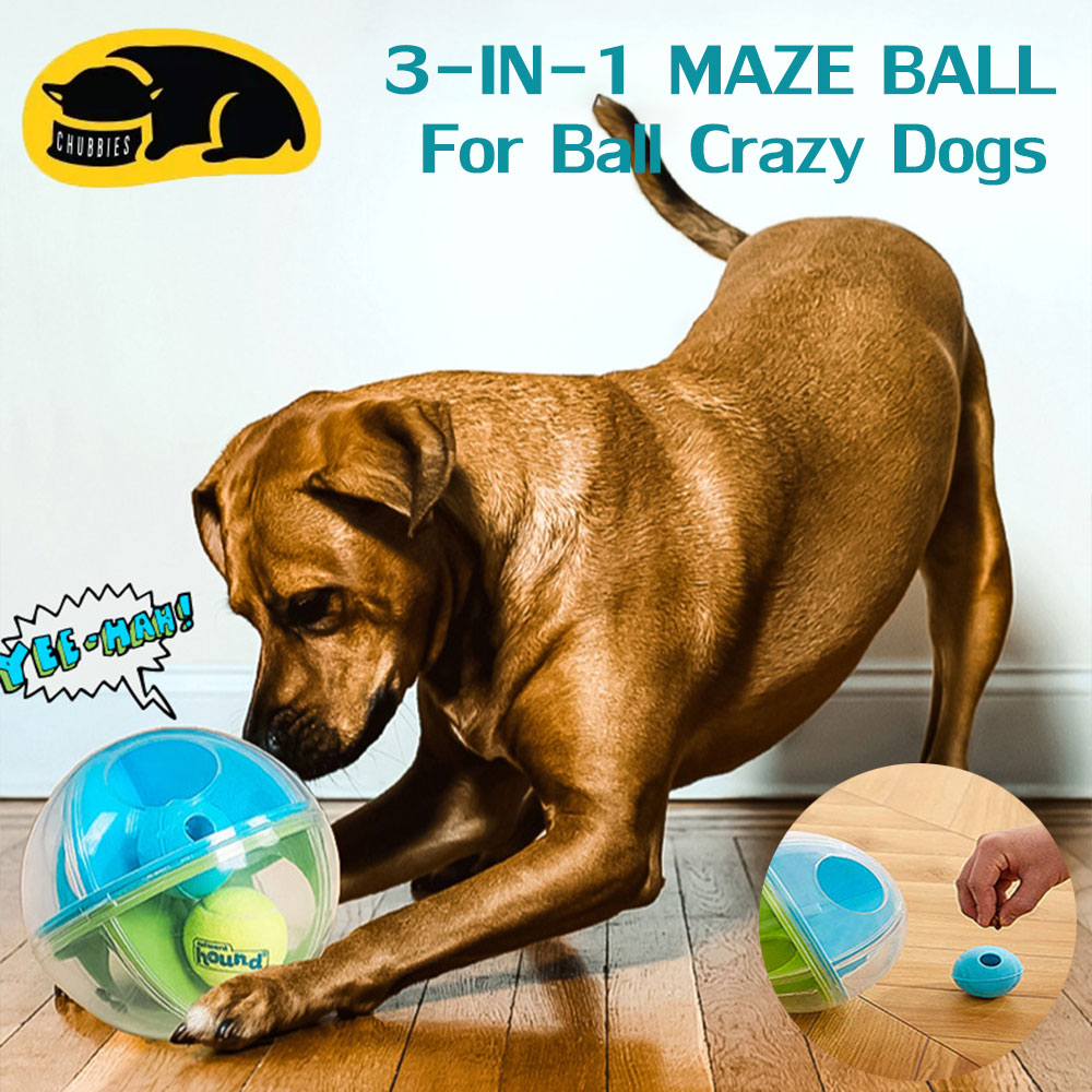 C272 ของเล่นสุนัข ลูกบอล 3-IN-1 MAZE BALL ซ่อนขนมให้หา For Ball Crazy Dogs