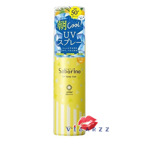 Saborino Morning UV Spray Cool SPF50+ PA++++ 100g สเปรย์กันแดดสูตรเย็น หอมกลิ่นผลไม้ พร้อมสารบำรุงผิวหน้า เหมาะสำหรับเช้าที่เร่งรีบ