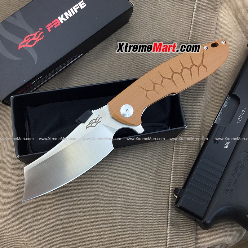 มีดพับ GANZO Firebird รุ่น FH81-BR D2 Stainless Steel Folding Knife (ด้ามสีน้ำตาล)
