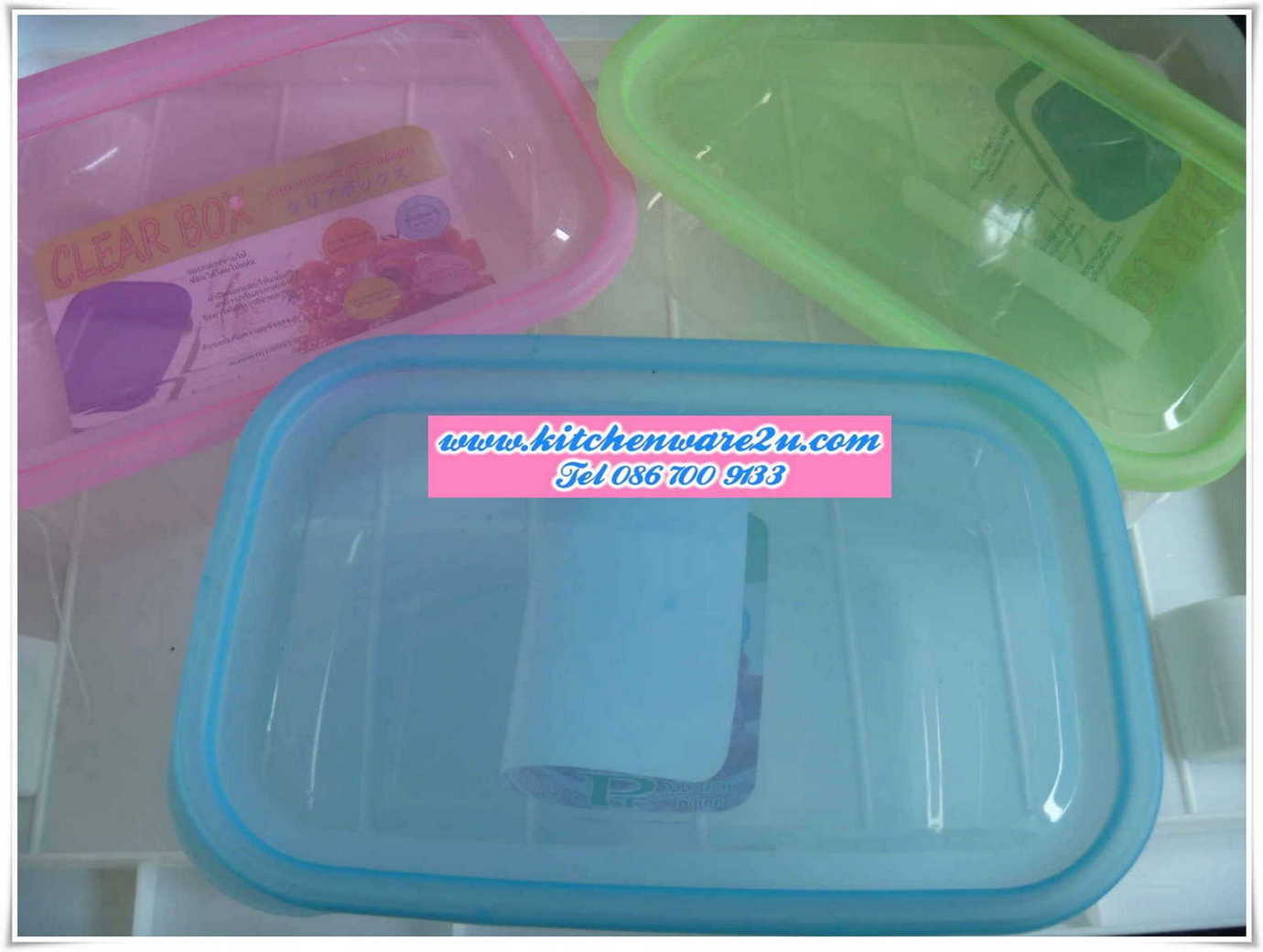 P05508 กล่องเวฟ ฝาสี เกรดเอ ดีไซน์ใหม่ (ราคาส่งต่อ 12 ใบ คลิ๊กที่สินค้าเพื่อดูรายละเอียด)