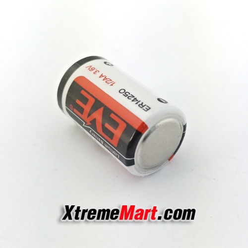 แบตเตอรี่ EVE ER14250 1/2AA 3.6V 1200mAh Lithium Battery