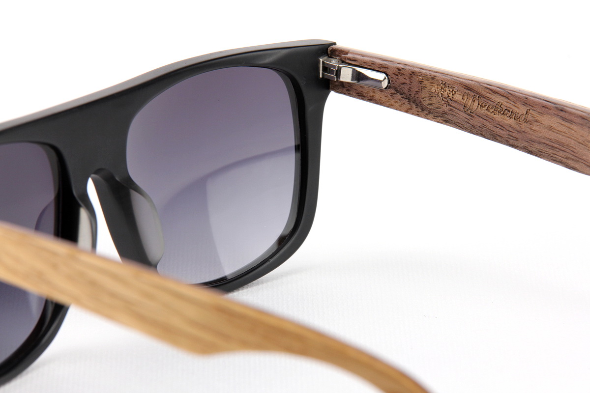 แว่นกันแดดขาไม้ Weekend Duet Collection Berlin Matte Black (Light)