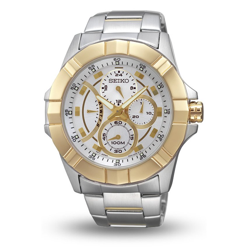 SEIKO LORD STUNNING MEN TWO TONE CASUAL DRESS SRL066P1