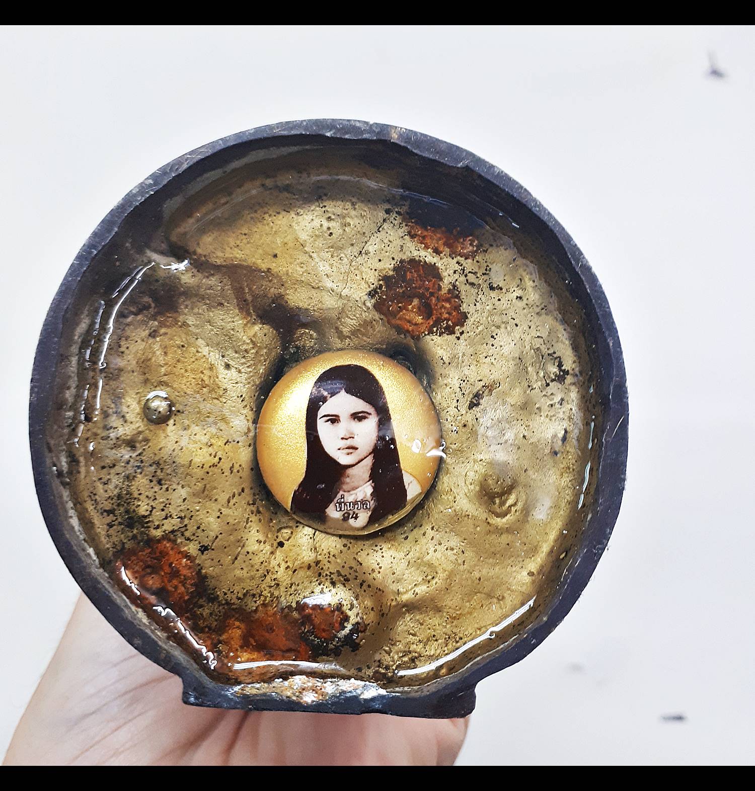 รูปหล่อ พี่นวล เนื้อโลหะรมดำ (แจ็คจิล Jacl&jill สร้าง ปี2560)