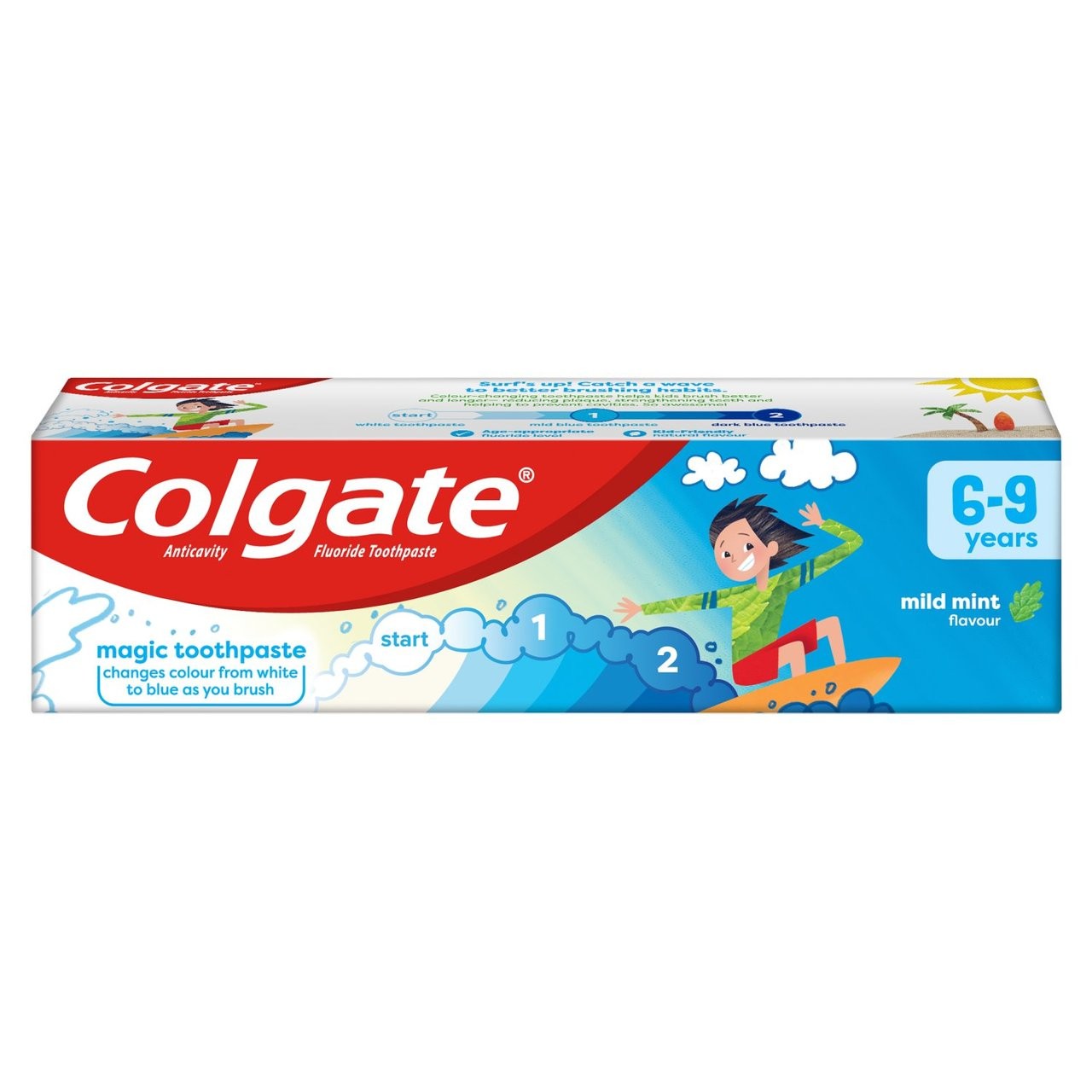 ยาสีฟันผสมฟลูออไรด์สำหรับเด็กโต Colgate Kids Magic Toothpaste 6-9 Years