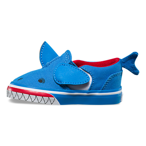 รองเท้าผ้าใบสำหรับเด็ก VANS Toddler Asher V Shark French Blue