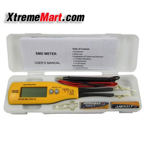 ตัวเก็บวัดประจุ High quality Smart SMD Tester HP-990B, LCD display, Auto Scanning, Auto Ranging,SMD METER multimeter