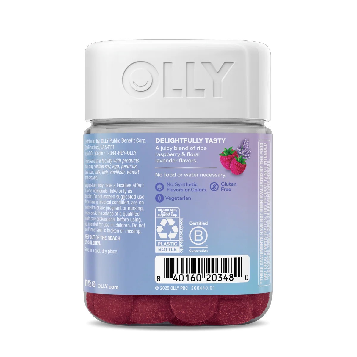 แมกนีเซียมชนิดกัมมี่ OLLY Relaxing Magnesium