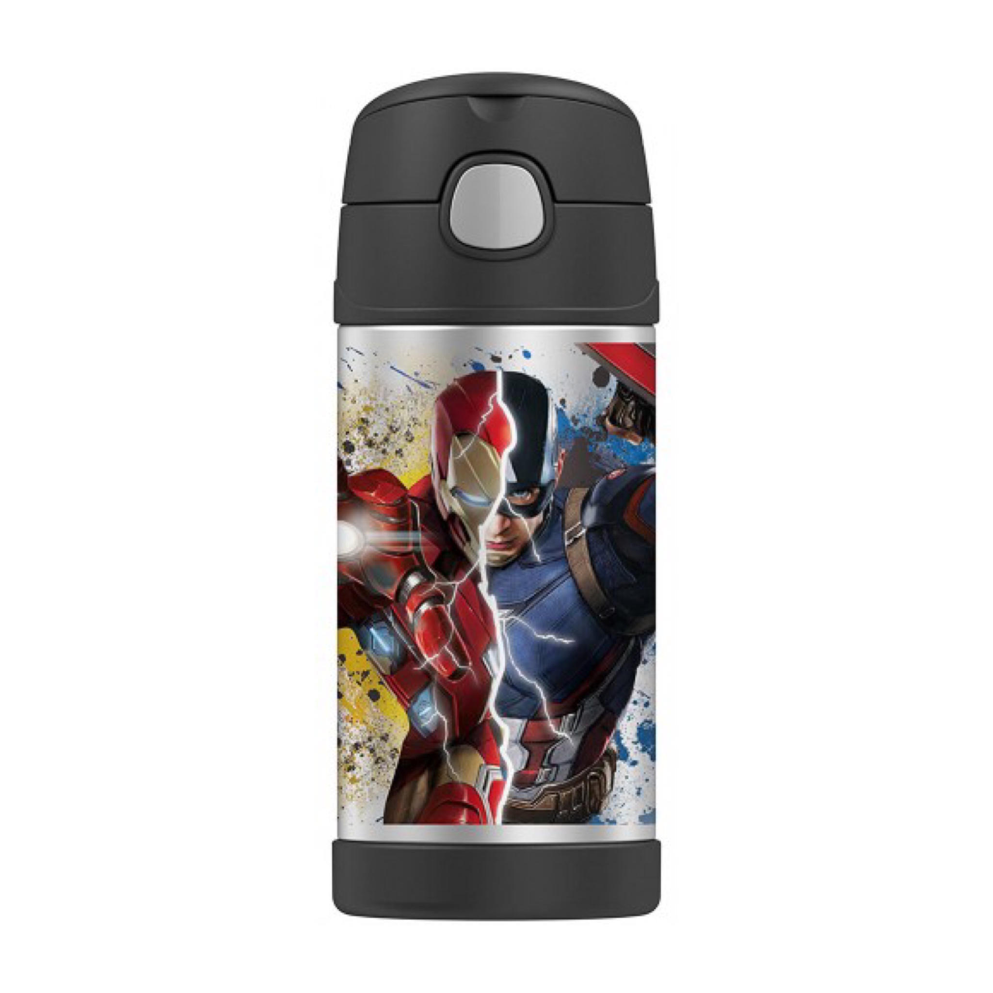 กระติกน้ำสเตนเลสรักษาอุณหภูมิ Thermos Captain America Civil War FUNtainer Vacuum Insulated Stainless Steel Bottle 12OZ