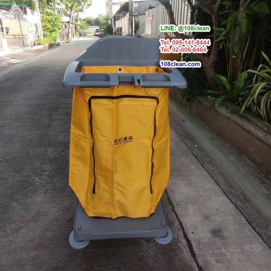 รถเข็นแม่บ้านแบบพลาสติกแบบมีประตูเปิด-ปิด