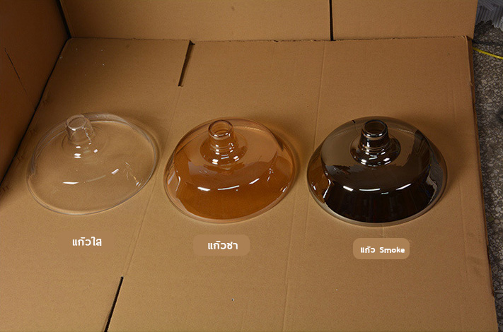 โคมไฟแขวนเพดานแก้ว Loft American [PL039]