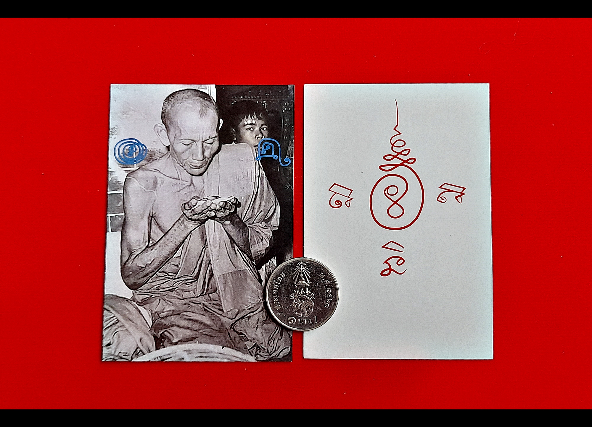รูปภาพ หลวงพ่อกวย วัดโฆสิตาราม ยันต์ดวงแก้วพระสีวลี หลัง ยันต์นะเศรษฐี ปี2564 #รับประกันแท้ - หลวงพ่อบ๊ะ วัดโพธิ์ลังกา เป็นประธานปลุกเสกเดี่ยว อัญเชิญครูบาอาจารย์มาปลุกเสก