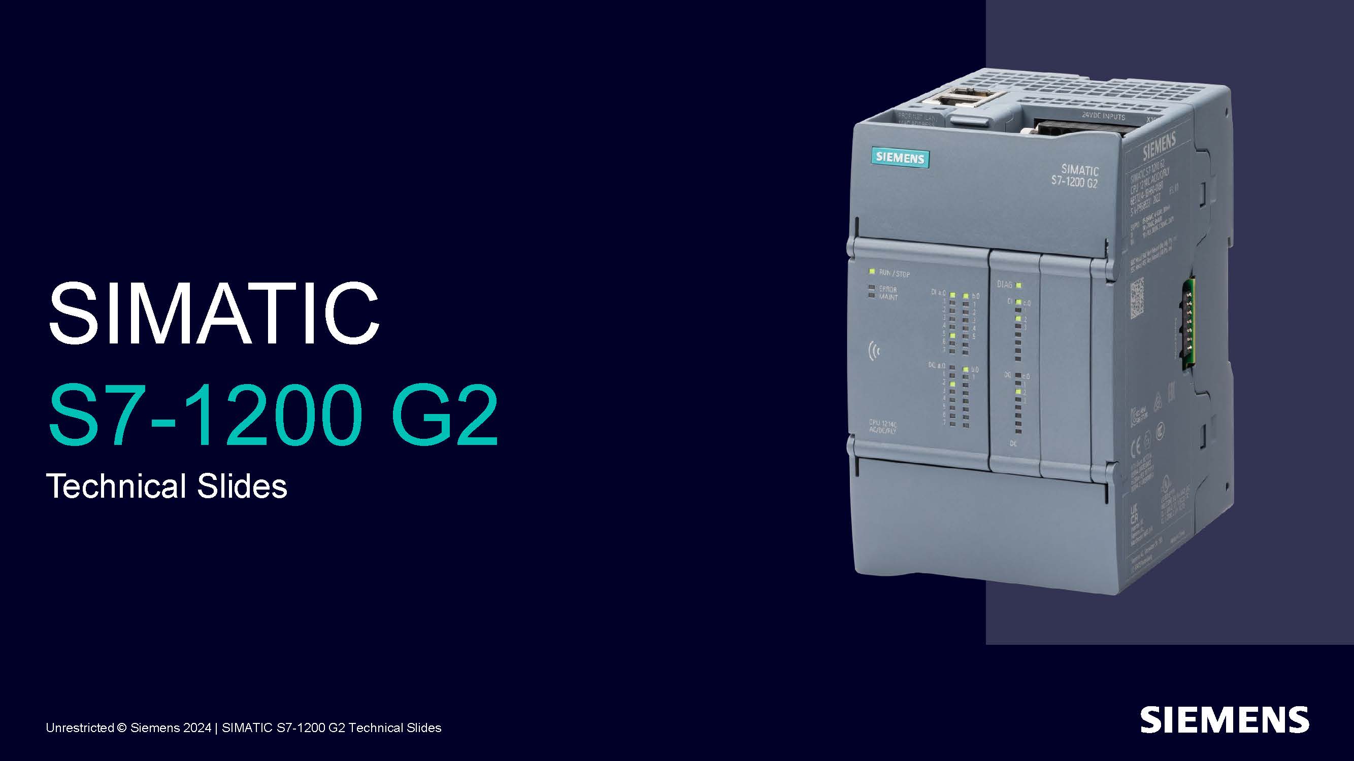 Siemens SIMATIC S7-1200 G2 CPU 1212C DC/DC/DC