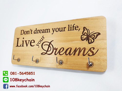 ที่แขวนพวงกุญแจ ติดผนัง ป้ายตกแต่งผนัง