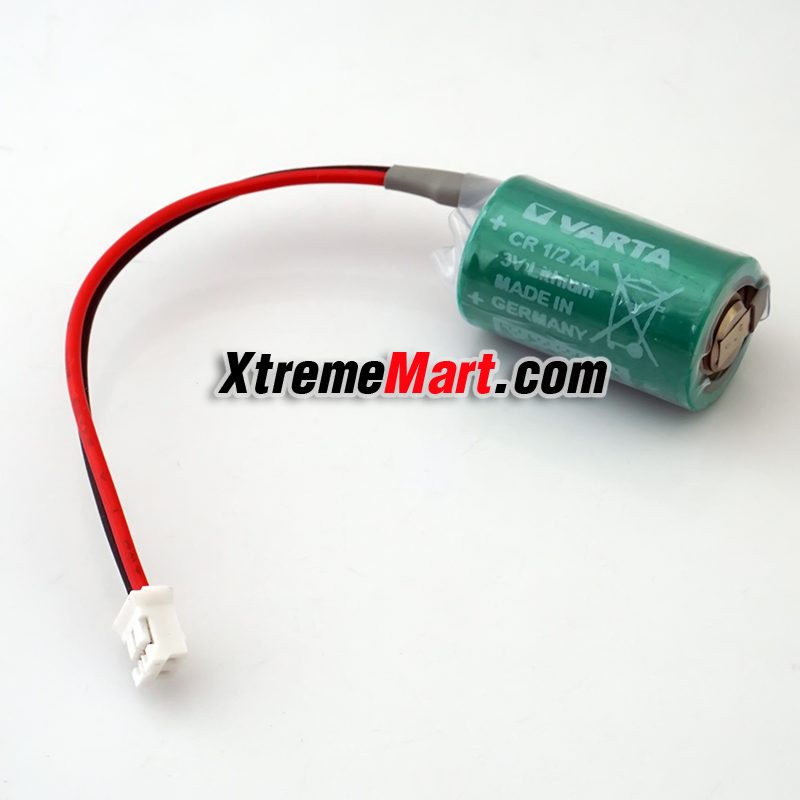 แบตเตอรี่ลิเธี่ยม VARTA CR1/2AA 3V 14250 มีสายพร้อมขั้วเสียบ Lithium Battery (ก้อนละ)