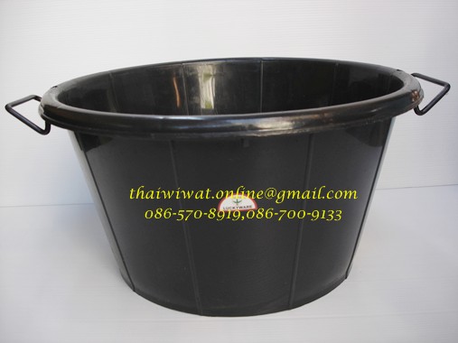 P06658 กะละมัง นส 6.ดำ เหนียว ทน 060 สิงห์ (ราคาส่งต่อ 1 โหล:12 ใบ)