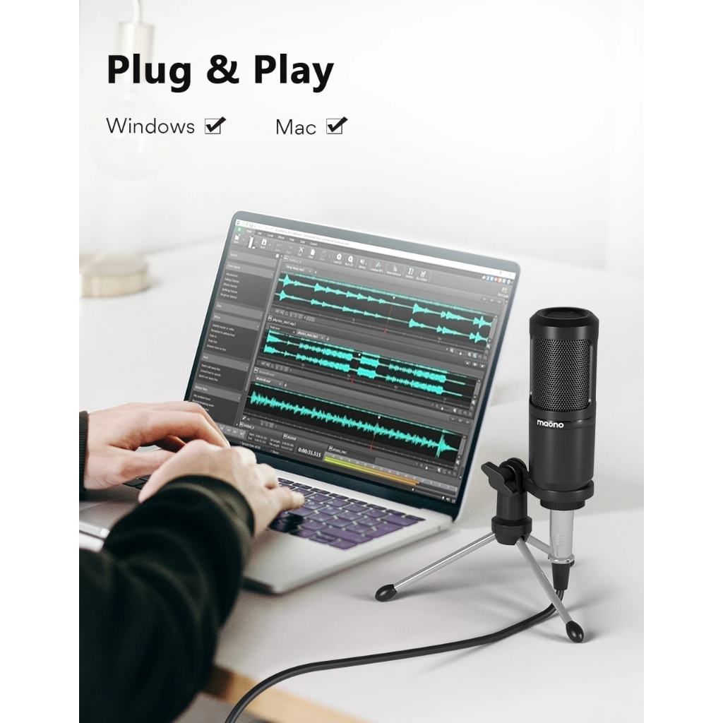 Maono AU-PM360TR ประกันศูนย์ไทย ไมโครโฟน สำหรับ PC/Computer/โทรศัพท์ AU PM360 TR/ AU-PM360 TR
