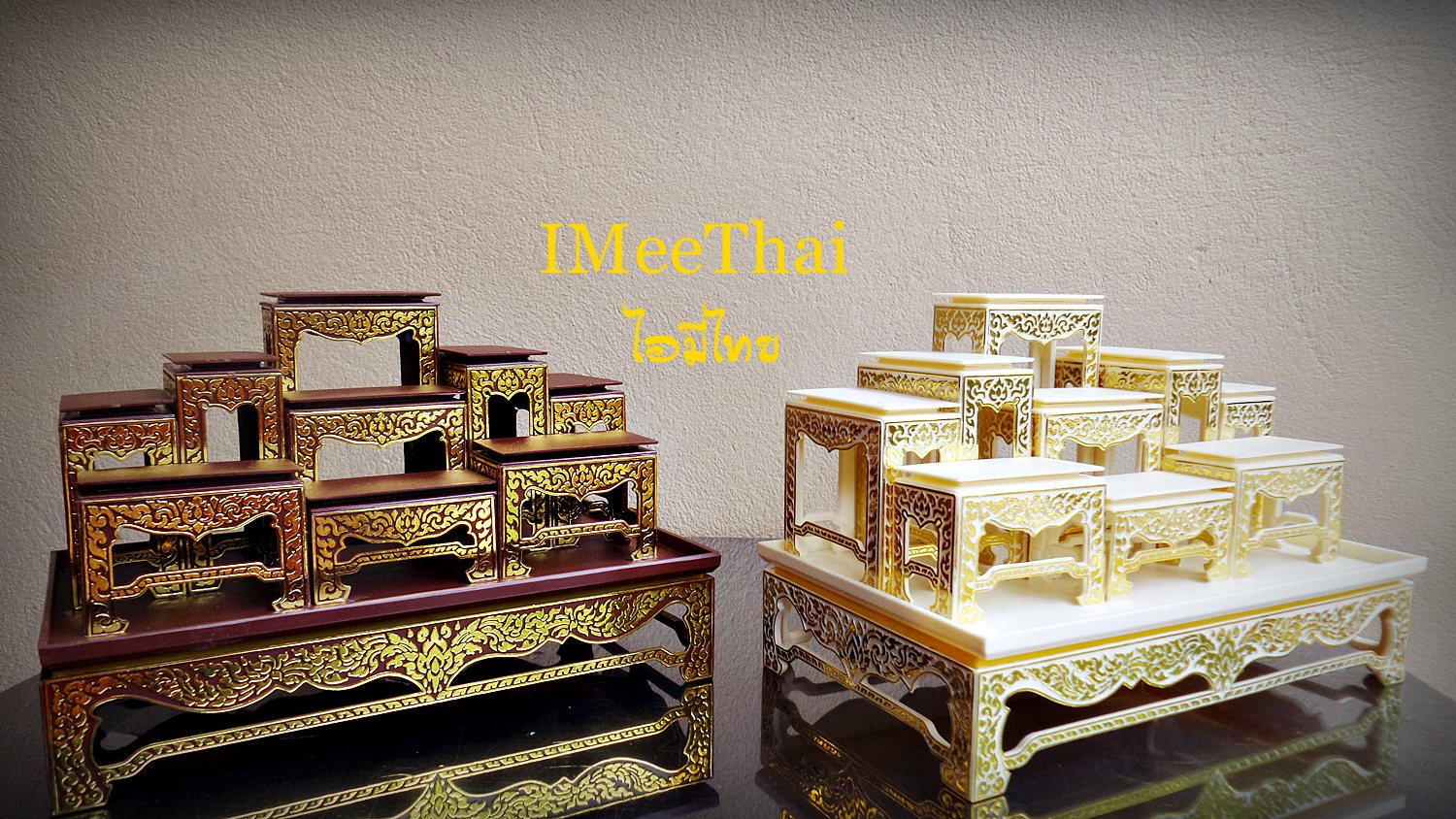 ตู้โชว์ แบบ ตู้ครอบแก้ว - โต๊ะหมู่บูชา (กว้าง11xยาว19xสูง24 ซม) - ( พระเครื่อง วัตถุมงคล ขนาดเล็ก กระทัดรัด)