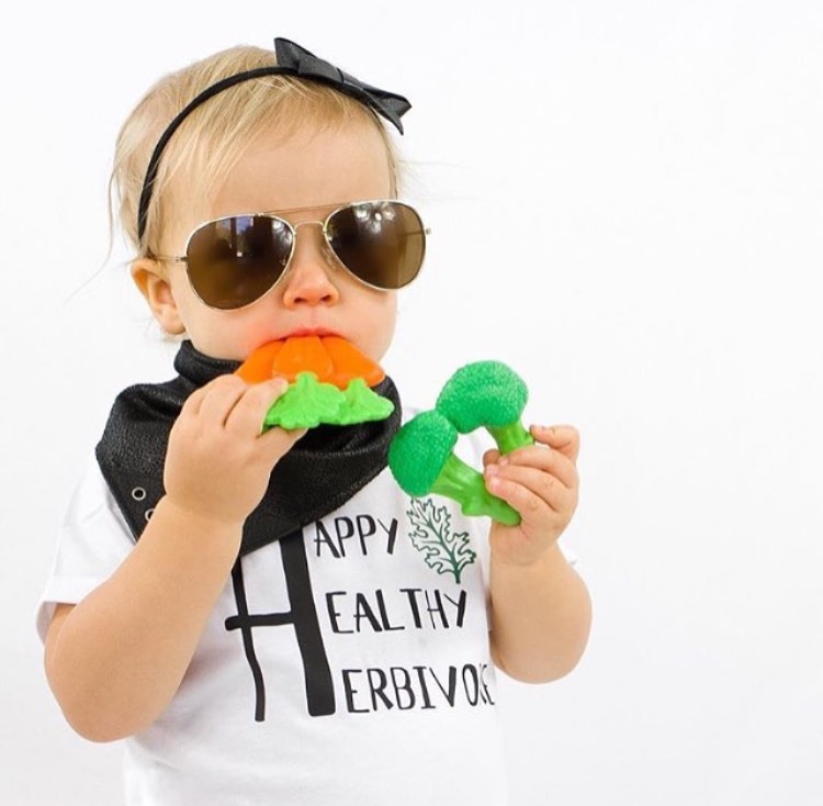 ยางกัดรูปทรงสุดฮา Little Toader Appe Teethers Teething Toys (Broccoli Bites)