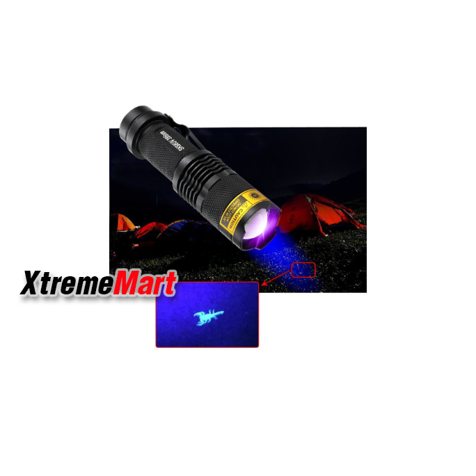 ไฟฉาย mini UV Haixnfire รุ่น SK68 UV 395nm flashlight ซูมได้