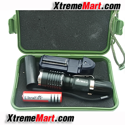 ชุดเซตไฟฉายซูม Rich Vulcan รุ่น N4 Cree XR-E แสงขาว 3 โหมด