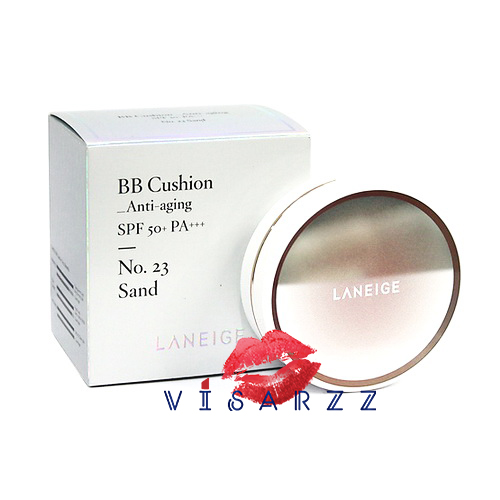 (#13) Laneige BB Cushion [Anti-Aging] SPF50+ PA+++ 15 g x 2 # 13 Sand สำหรับผิวขาว เพิ่มสารปกป้องริ้วรอยแห่งวัย