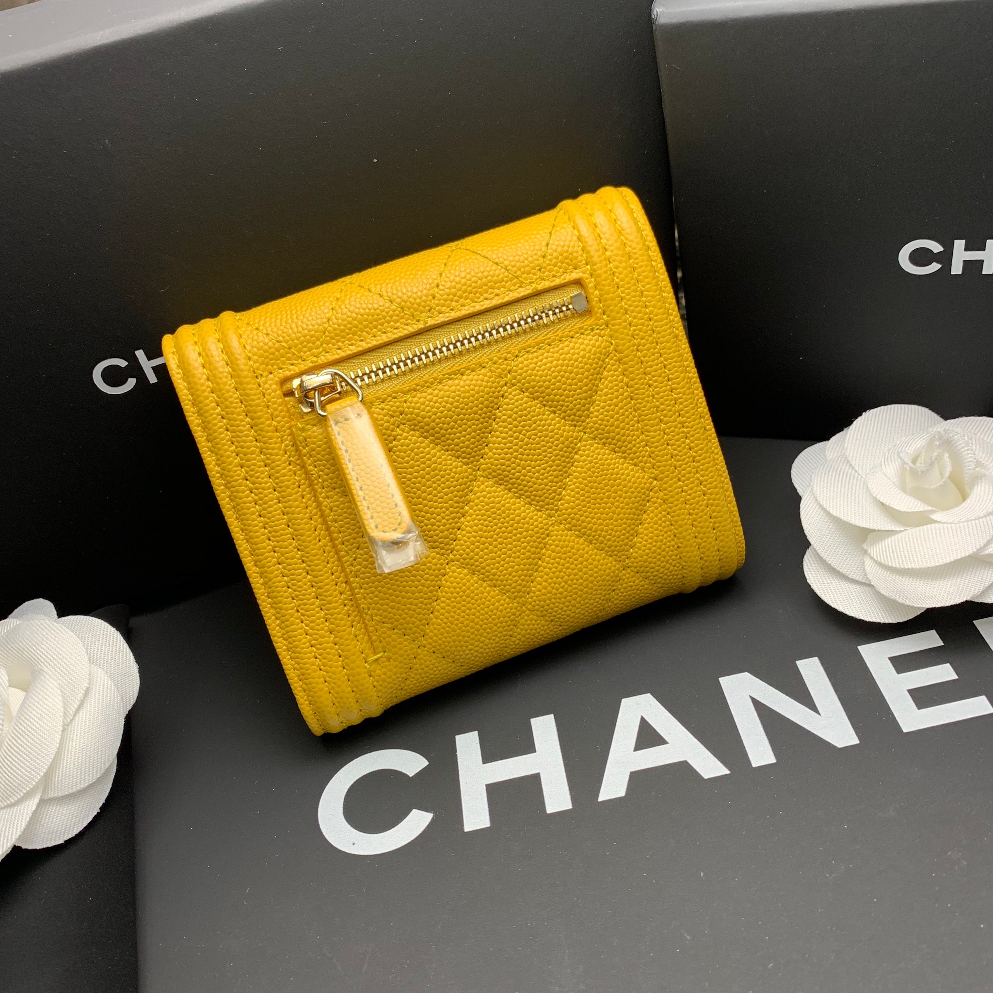 กระเป๋าสตางค์ cn boy wallet ใบสั้น หนังแท้