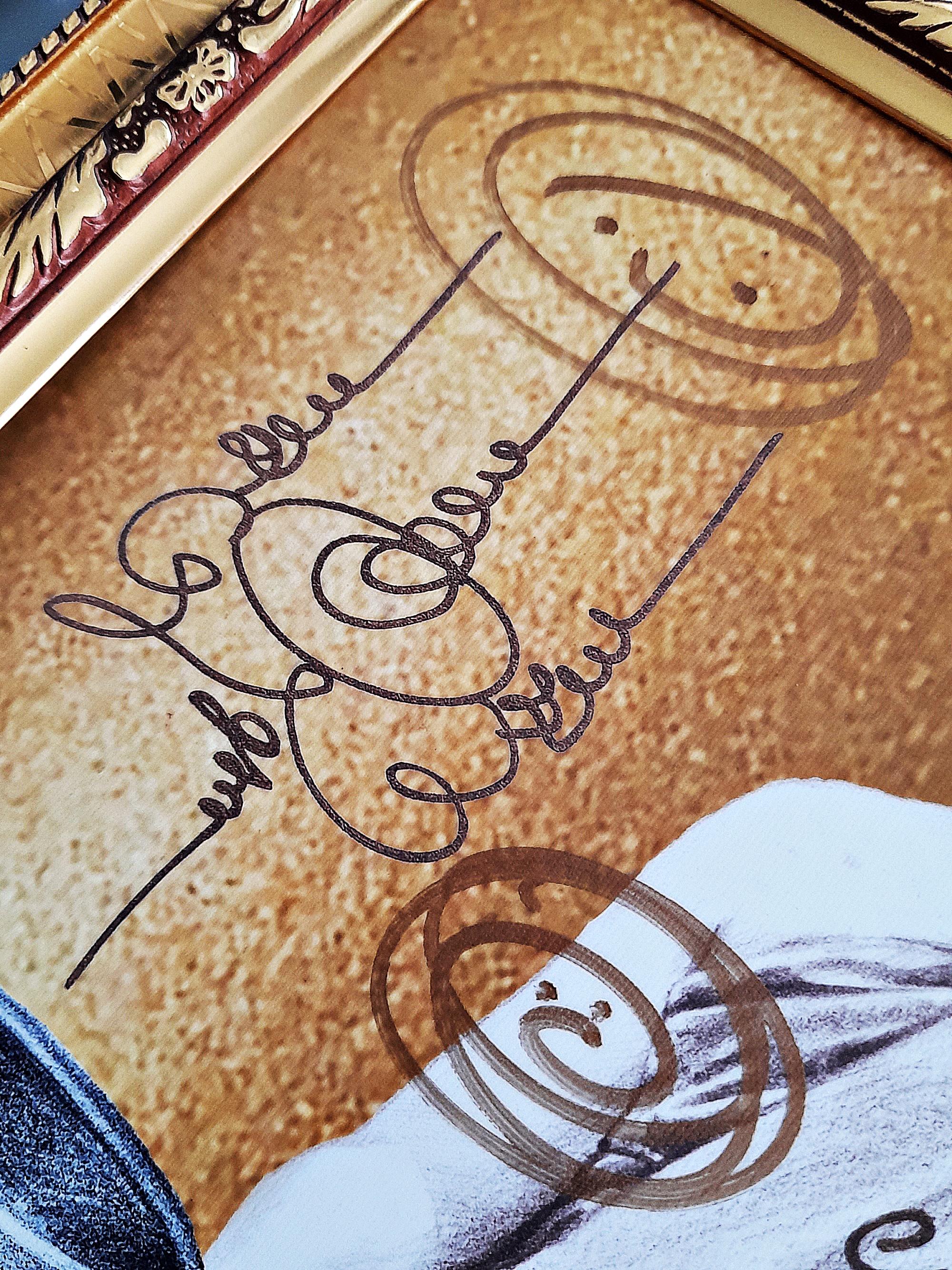 รูปภาพ ฉากทอง (พระอาจารย์สุริยัณจารยันต์เพิ่มเติม) (ขนาดใหญ่ ซีลกันน้ำ พร้อมกรอบ) ปี2556 #รับประกันแท้ รันเลข ตอกโค็ด ส กงจักร - พระอาจารย์สุริยัณ วัดป่าฉัพพรรณรังสี จ.ชัยภูมิ