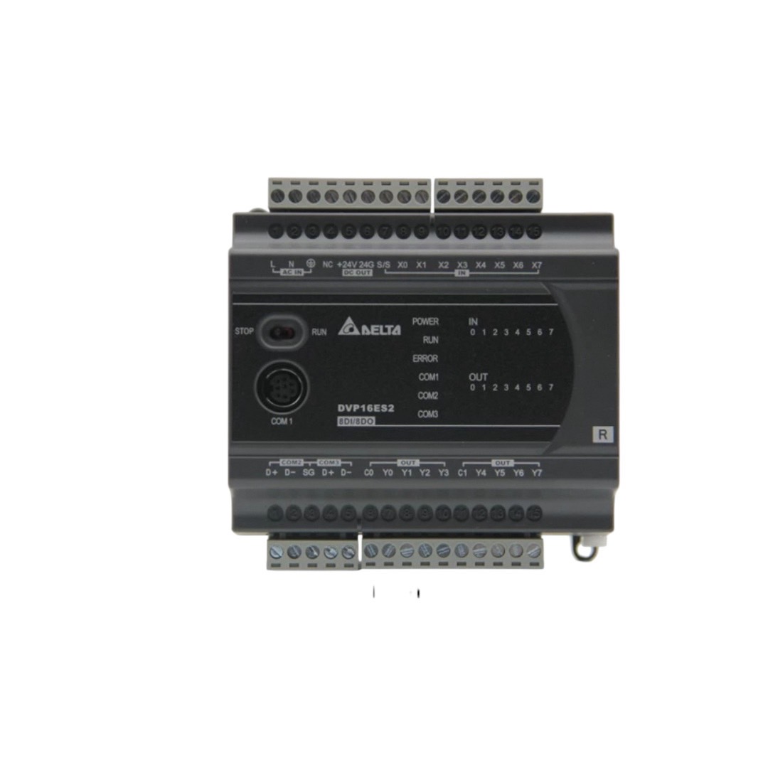 Delta PLC DVP Series Model:DVP16ES200R 8DI/8DO 220V (Relay)