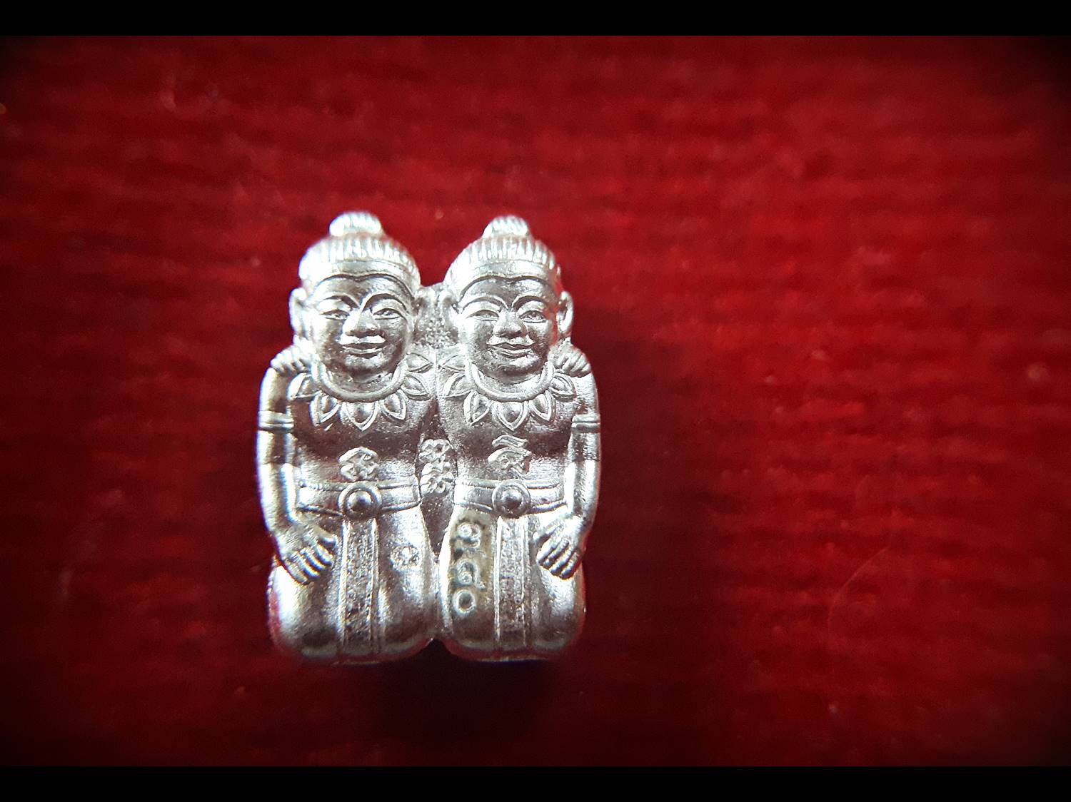 กัณหา-ชาลี เนื้อเงินแท้ ปี2561 (หลวงพ่อเล็ก วัดท่าขนุน ปลุกเสก) #รับประกันแท้