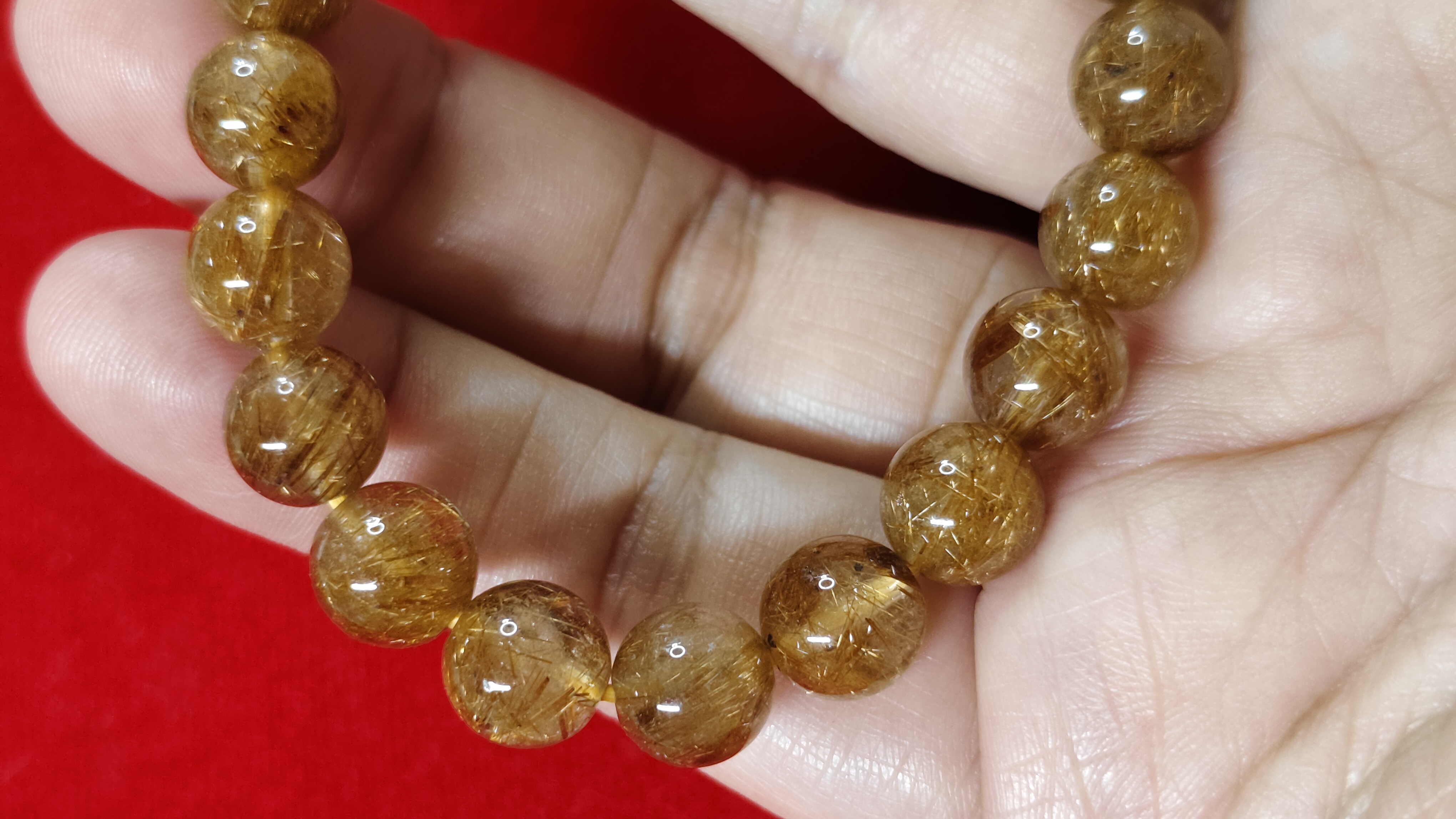 #ข้อมือหินไหมนาค รหัสbh-0054