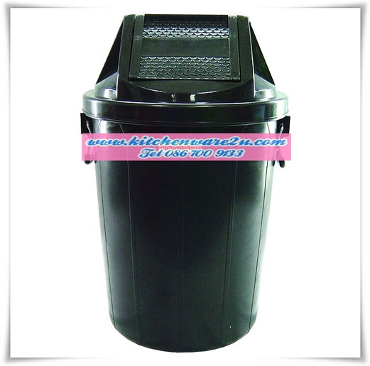 P06621 ถังขยะพลาสติก ฝาสวิงทรงสูง อย่างหนา 70 ลิตร (48.5x48.5 x76.5 cm)(ราคาส่งต่อ 6 ใบ:เฉลี่ย 240 บ/ใบ)