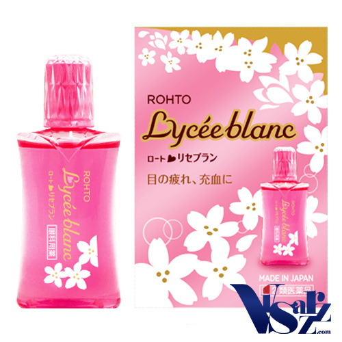 Rohto Lycee Blanc 12mL ความเย็นระดับ 3 วิตามินหยอดตาเพิ่มประสิทธิการในดูแลรักษาดวงตาที่โรยราและดวงตาที่อ่อนล้าจากใช้สายตาหนัก