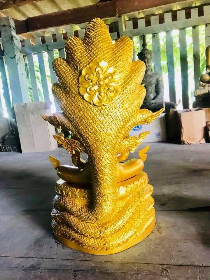พระพุทธบรมศาสดาศรีนาคาลัย (พระมหาจักพรรดิ์ ปางพระนาคปรก พญานาค 9หัว 9เศียร 9ตน) หน้าตัก9นิ้ว เนื้อโลหะ (งานสั่งทำ Pre-Order ขายปลีก ขายส่ง)