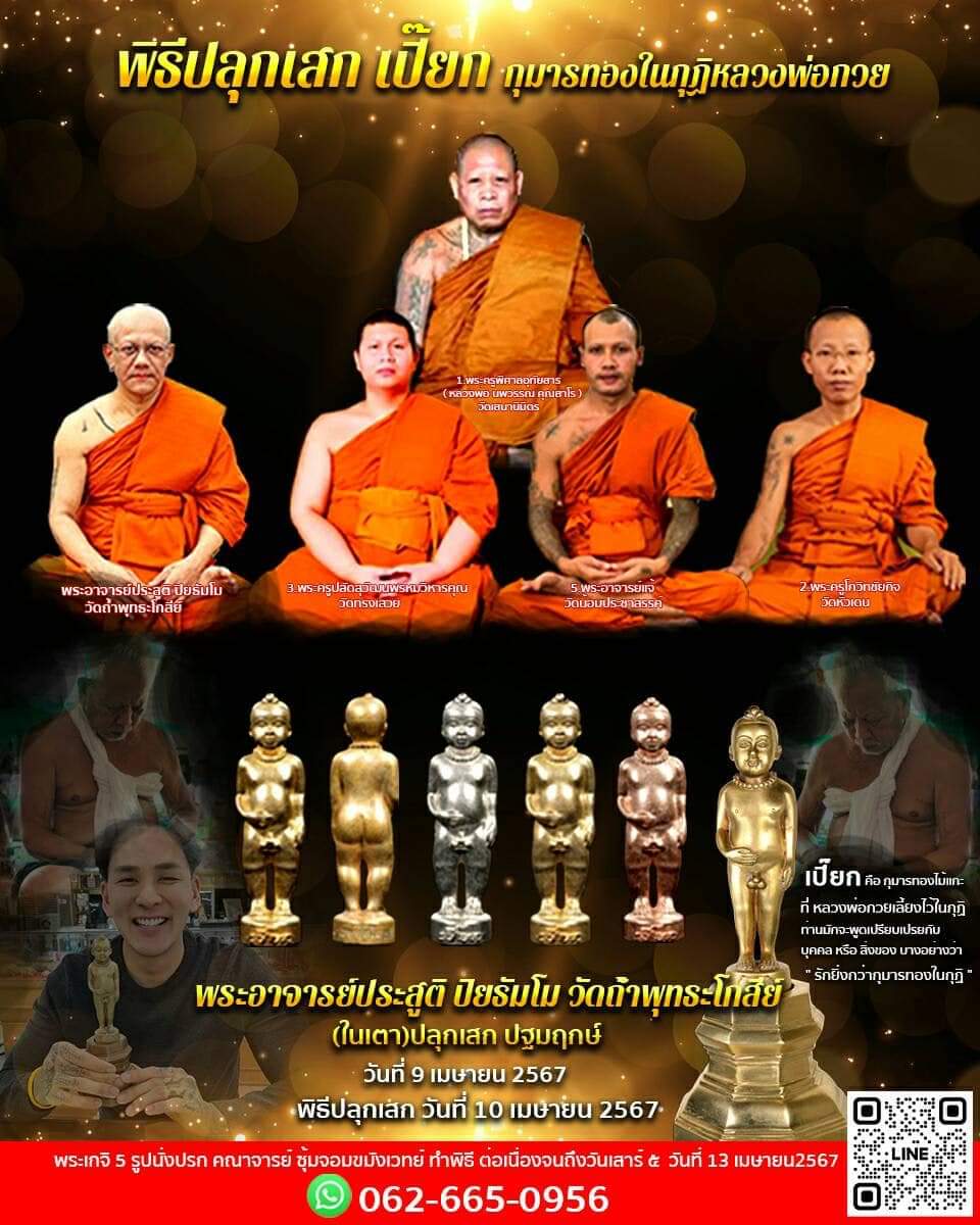 กุมาร น้าเปี๊ยก ปี2567 - หลวงพ่อกวย วัดโฆสิตาราม จ.ชัยนาท