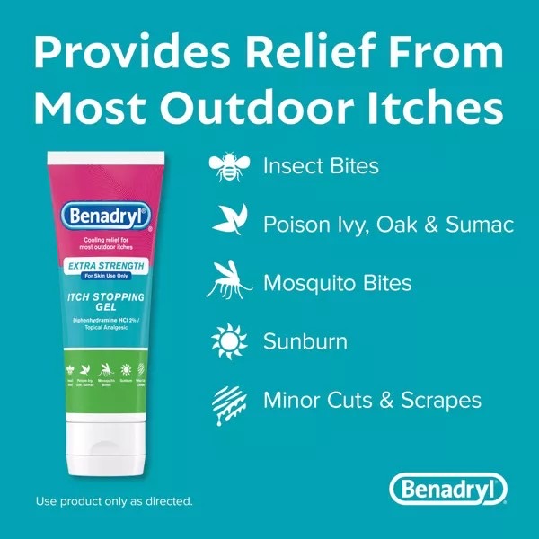 เจลบรรเทาอาการคันสูตรเข้มข้น Benadryl Extra Strength Itch Stopping Gel